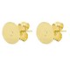 DQ metaal Earpin 6mm rond Goud